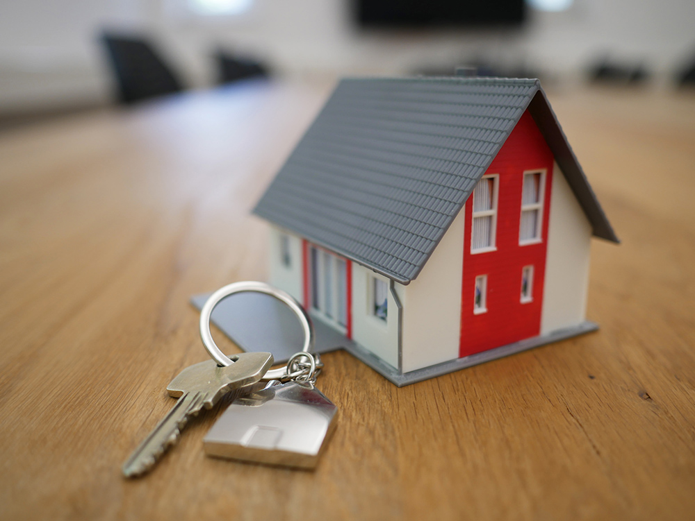Keys handed to a new homeowner at closing