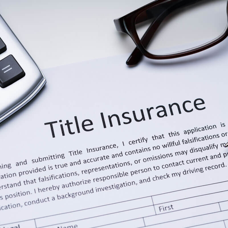 Title insurance documents and keys