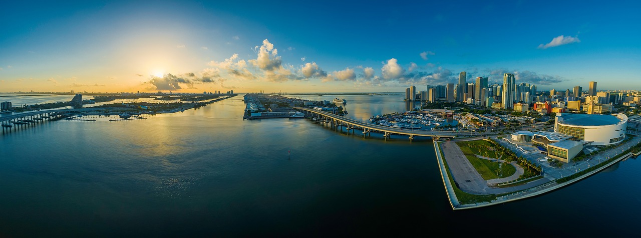 The Florida coastline