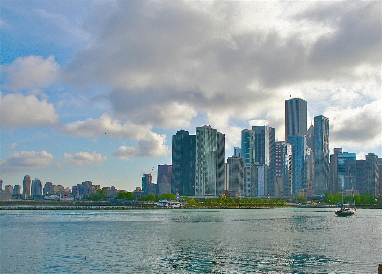 The Chicago, Illinois skyline